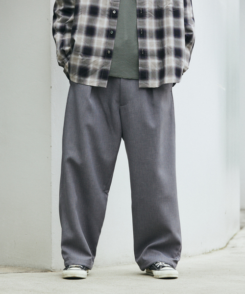 JOURNAL STANDARD(ジャーナルスタンダード)の「ダブル クロス オーバー パンツ(スラックス・メンズ・ブラック/ライトグレー/ブラウン/スミクロ・SMALL/MEDIUM/LARGE)」の20枚目の写真