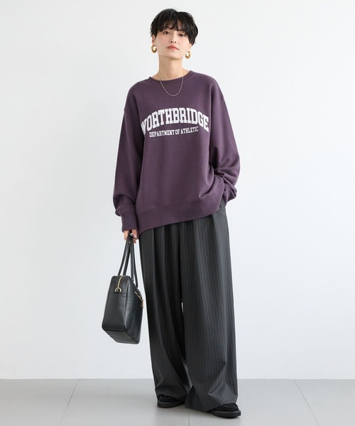 BARNYARDSTORM（バンヤードストーム）の「BARNYARDSTORM / マニッシュワイドパンツ / セットアップ対応【ハンドウォッシャブル】【「BABALOG」チャンネルご紹介アイテム】（スラックス・レディース・チャコール/ブラック・S/M）」の20枚目の写真