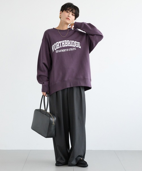 BARNYARDSTORM（バンヤードストーム）の「BARNYARDSTORM / マニッシュワイドパンツ / セットアップ対応【ハンドウォッシャブル】【「BABALOG」チャンネルご紹介アイテム】（スラックス・レディース・チャコール/ブラック・S/M）」の11枚目の写真