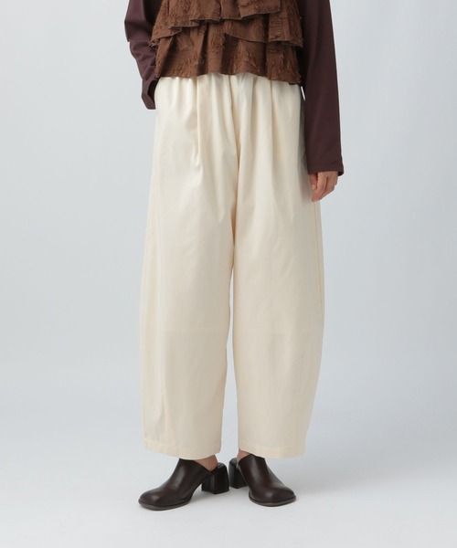 LEPSIM(レプシィム)の「スラックスコクーンパンツ 578201(その他パンツ・レディース・ブラウン/アイボリー/グレー系その他/チャコールグレー・FREE/TALL)」の2枚目の写真