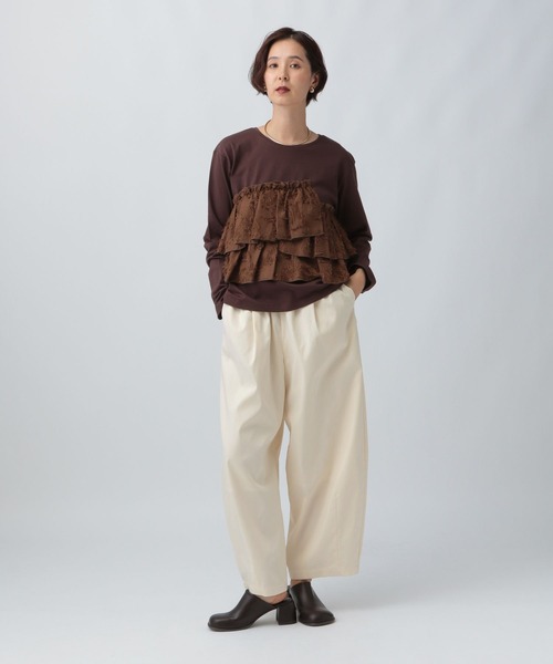 LEPSIM(レプシィム)の「スラックスコクーンパンツ 578201(その他パンツ・レディース・ブラウン/アイボリー/グレー系その他/チャコールグレー・FREE/TALL)」の11枚目の写真