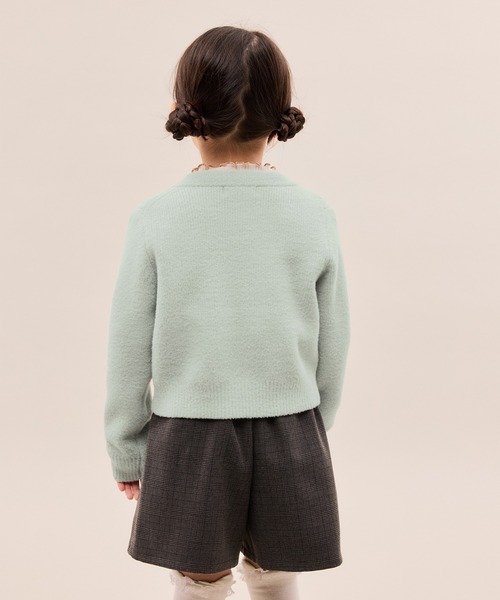 ROPE' PICNIC(ロペピクニック)の「【KIDS/キッズ】スフレニットシリーズ リボンボタンカーディガン/イージーケア・リンクコーデ(カーディガン/ボレロ・キッズ・グリーン系その他/キナリ/ピンク系その他2・S/M/L)」の22枚目の写真