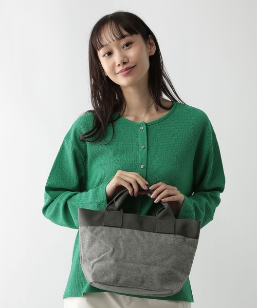 FOUND GOOD(ファウンドグッド)の「ポリキャンバスミニトート(トートバッグ・レディース・ブラック/グレー系5/ブルー系5・FREE)」の1枚目の写真