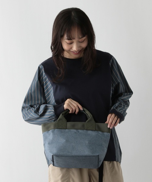 FOUND GOOD(ファウンドグッド)の「ポリキャンバスミニトート(トートバッグ・レディース・ブラック/グレー系5/ブルー系5・FREE)」の3枚目の写真