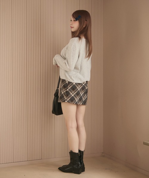 TITTY&CO.（ティティーアンドコー）の「フリルリボンカーディガン（カーディガン/ボレロ・レディース・アイボリー/ブラック/グレー/ベージュ・FREE）」の8枚目の写真