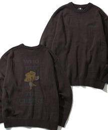 TOM&JERRY（トムアンドジェリー）の「【Tom & Jerry/トム & ジェリー】ユーズド風アートワークデザイン プリントニット セーター（ニット/セーター）」