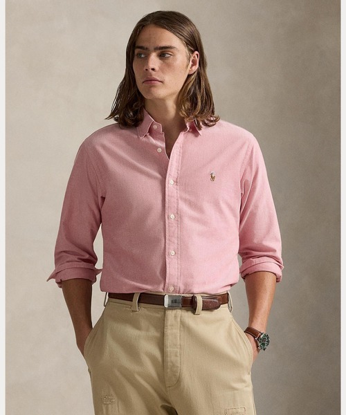 POLO RALPH LAUREN(ポロ ラルフ ローレン)の「クラシック フィット オックスフォード シャツ(シャツ/ブラウス・メンズ・レッド・S/M/L/XL/XS/XXL)」の1枚目の写真