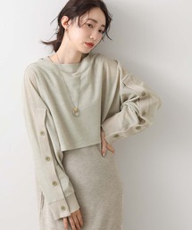 Munich | ボタンスリットスリーブシャツ(Tシャツ/カットソー)