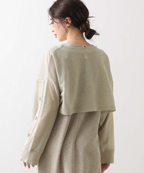 Munich（ミューニック）の「ボタンスリットスリーブシャツ（Tシャツ/カットソー・レディース・ブラック/ライトベージュ・FREE）」の20枚目の写真