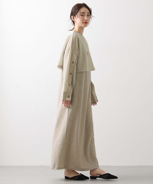 Munich（ミューニック）の「ボタンスリットスリーブシャツ（Tシャツ/カットソー・レディース・ブラック/ライトベージュ・FREE）」の15枚目の写真