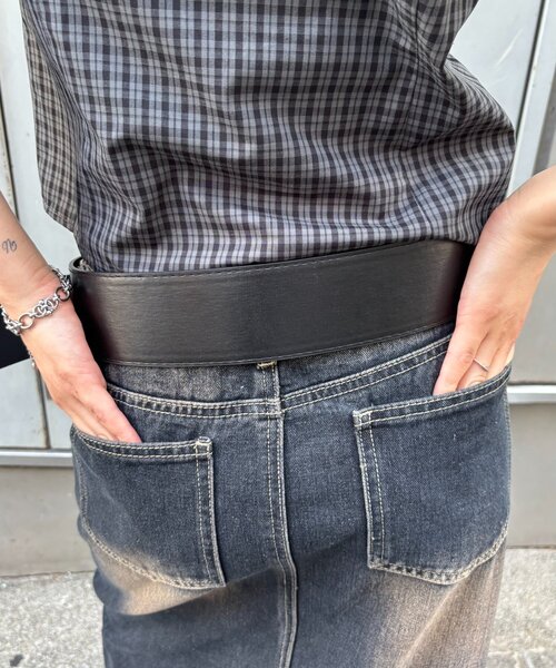 WHO'S WHO gallery（フーズフーギャラリー）の「WIDE BELT（ベルト・レディース・ブラック/ブラウン・FREE）」の9枚目の写真