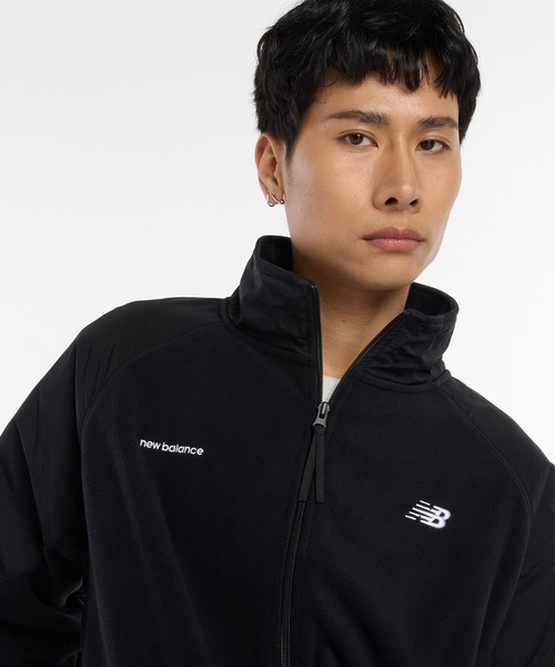 NB GREY フルジップフリースジャケット（ブルゾン）｜New Balance
