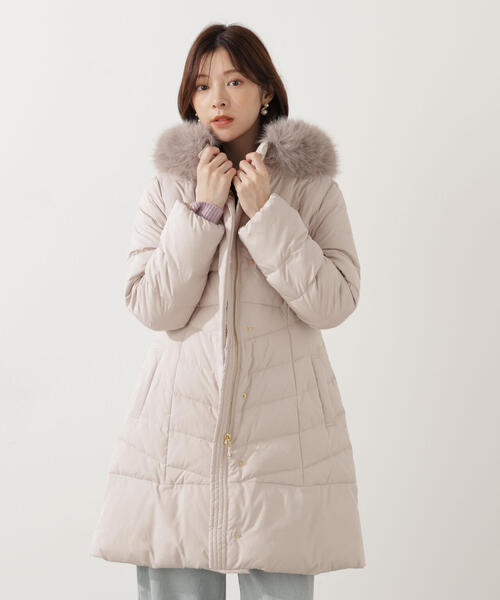 PROPORTION BODY DRESSING（プロポーションボディドレッシング）の「ベルト付ダウン / 1215252101（ダウンジャケット/コート・レディース・ホワイト系その他/ブラック/ベージュ・SMALL/MEDIUM/P/S）」の20枚目の写真