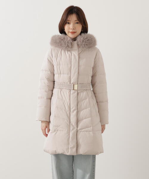 PROPORTION BODY DRESSING（プロポーションボディドレッシング）の「ベルト付ダウン / 1215252101（ダウンジャケット/コート・レディース・ホワイト系その他/ブラック/ベージュ・SMALL/MEDIUM/P/S）」の17枚目の写真