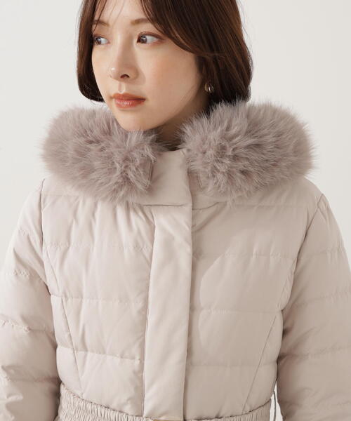 PROPORTION BODY DRESSING（プロポーションボディドレッシング）の「ベルト付ダウン / 1215252101（ダウンジャケット/コート・レディース・ホワイト系その他/ブラック/ベージュ・SMALL/MEDIUM/P/S）」の10枚目の写真