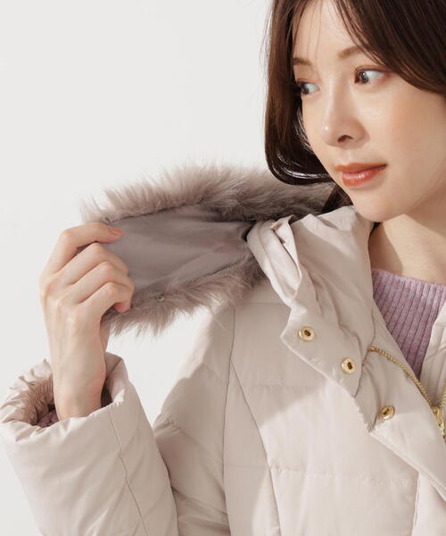 PROPORTION BODY DRESSING（プロポーションボディドレッシング）の「ベルト付ダウン / 1215252101（ダウンジャケット/コート・レディース・ホワイト系その他/ブラック/ベージュ・SMALL/MEDIUM/P/S）」の9枚目の写真