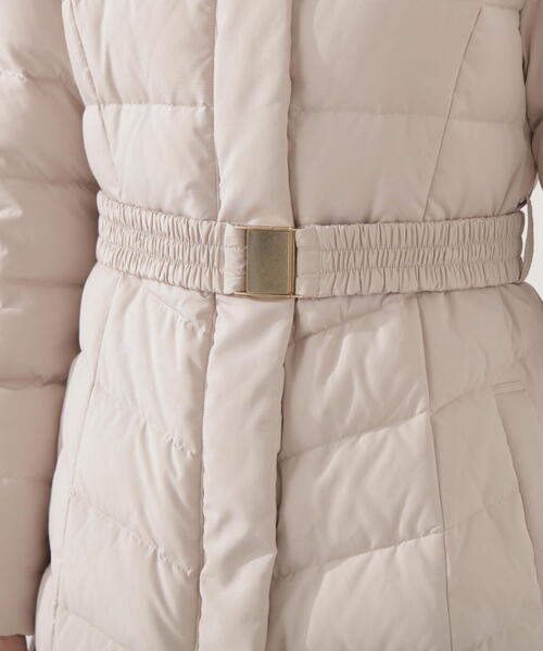PROPORTION BODY DRESSING（プロポーションボディドレッシング）の「ベルト付ダウン / 1215252101（ダウンジャケット/コート・レディース・ホワイト系その他/ブラック/ベージュ・SMALL/MEDIUM/P/S）」の6枚目の写真
