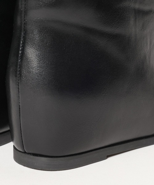 BAYFLOW（ベイフロー）の「[インヒールでスタイルアップ]ワイドシャフトロングブーツ（ブーツ・レディース・ブラック・LARGE/MEDIUM）」の8枚目の写真