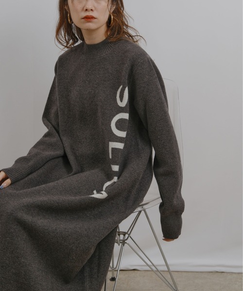 新品　エイミーロウ　布帛MIXメッシュニットブルゾン Eimee Law（エイミーロウ）の「箔プリントメッシュニット