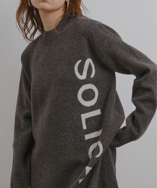 palm RICHE（ポームリシュ）の「ロゴニットOP（ワンピース・レディース・ベージュ/グレー・M）」の13枚目の写真