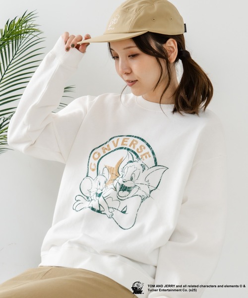 CONVERSE(コンバース)の「【CONVERSE/コンバース】×【TOM AND JERRY/トムとジェリー】オーバーサイズ プリント スウェットトレーナー(スウェット・レディース・ブラック系その他2/ベージュ系その他/ベージュ系その他2/ブラック系その他・LARGE/MEDIUM)」の22枚目の写真