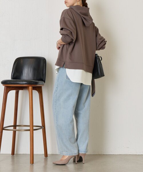 Jena espace merveilleux（ジェナ　エスパスメルヴェイユ）の「【2点セット/再入荷】レイヤードライクセットアップ（ワンピース・レディース・チャコールグレー/ベージュ・FREE）」の19枚目の写真