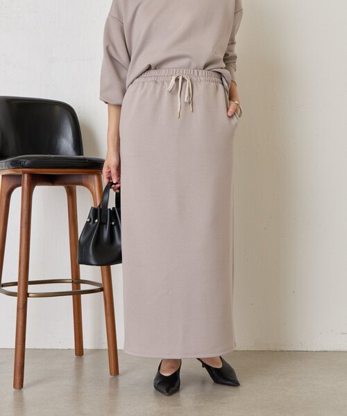 Jena espace merveilleux（ジェナ　エスパスメルヴェイユ）の「【2点セット/再入荷】レイヤードライクセットアップ（ワンピース・レディース・チャコールグレー/ベージュ・FREE）」の13枚目の写真