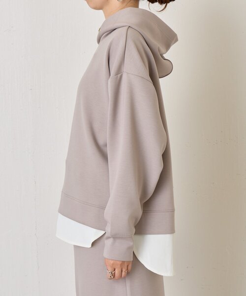 Jena espace merveilleux（ジェナ　エスパスメルヴェイユ）の「【2点セット/再入荷】レイヤードライクセットアップ（ワンピース・レディース・チャコールグレー/ベージュ・FREE）」の17枚目の写真