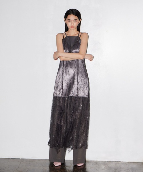 スパンコールレースレディドレス / sparkle lace lady dress（パンツ