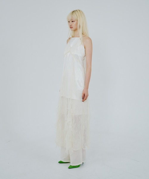 スパンコールレースレディドレス / sparkle lace lady dress