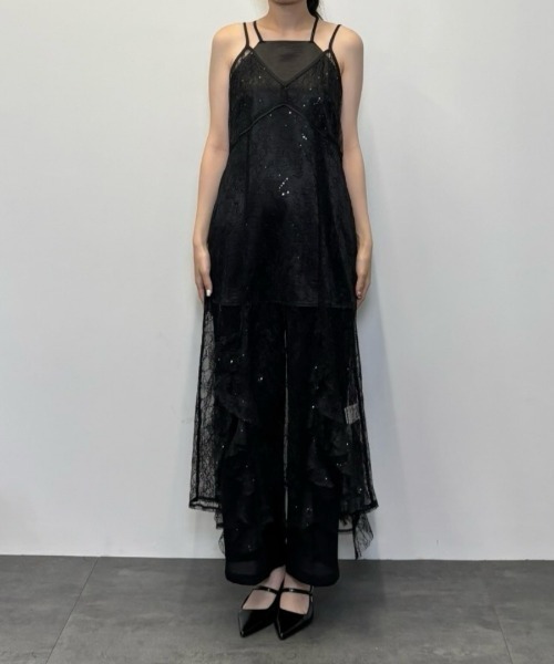 スパンコールレースレディドレス / sparkle lace lady dress（ドレス