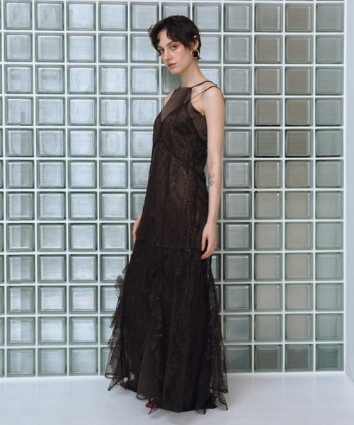 スパンコールレースレディドレス / sparkle lace lady dress（ドレス
