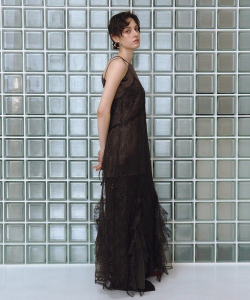 スパンコールレースレディドレス / sparkle lace lady dress（ドレス
