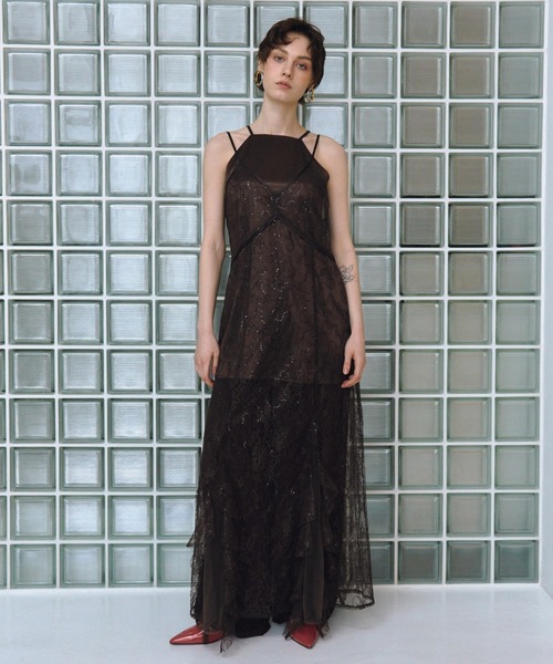 スパンコールレースレディドレス / sparkle lace lady dress（ドレス