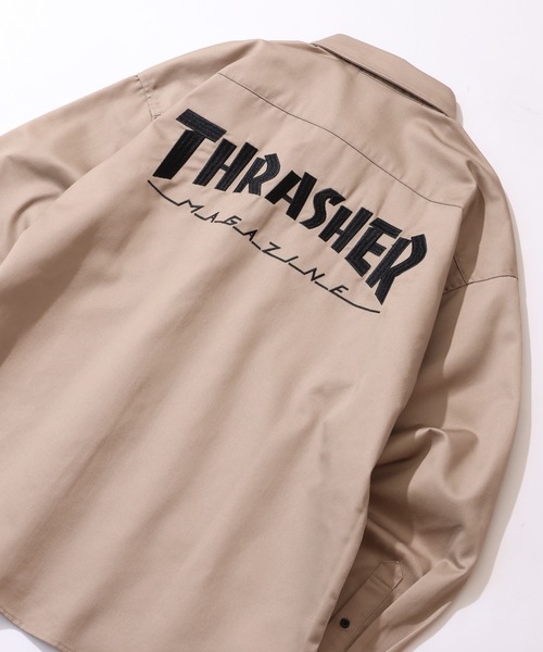 THRASHER(スラッシャー)の「【THRASHER/スラッシャー】長袖 ツイルワークシャツ(シャツ/ブラウス・メンズ・ダークグリーン/ブラック/ベージュ・M/L/XL)」の10枚目の写真