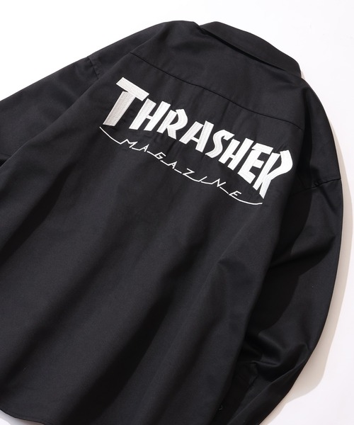 THRASHER(スラッシャー)の「【THRASHER/スラッシャー】長袖 ツイルワークシャツ(シャツ/ブラウス・メンズ・ダークグリーン/ブラック/ベージュ・M/L/XL)」の8枚目の写真