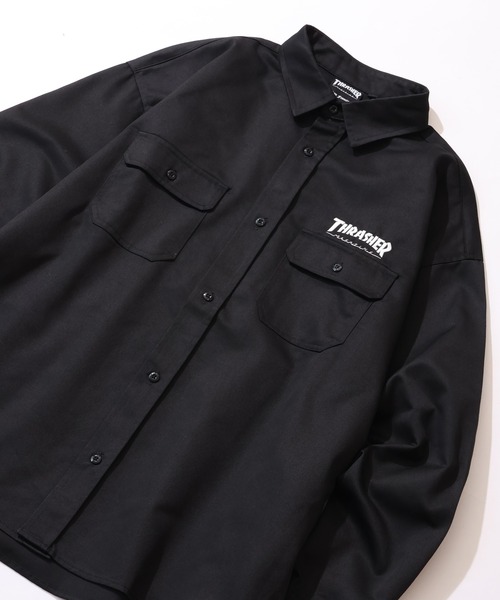 THRASHER(スラッシャー)の「【THRASHER/スラッシャー】長袖 ツイルワークシャツ(シャツ/ブラウス・メンズ・ダークグリーン/ブラック/ベージュ・M/L/XL)」の7枚目の写真