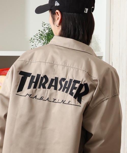 THRASHER(スラッシャー)の「【THRASHER/スラッシャー】長袖 ツイルワークシャツ(シャツ/ブラウス・メンズ・ダークグリーン/ブラック/ベージュ・M/L/XL)」の19枚目の写真