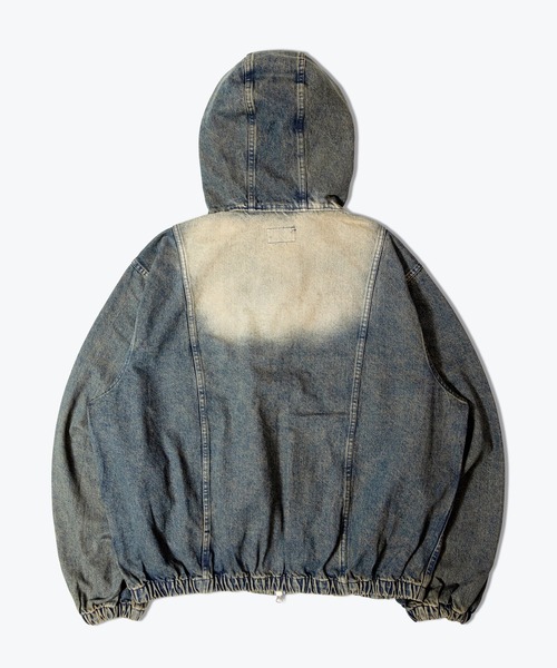 JACKROSE(ジャックローズ)の「JE-SELECT-加工フードデニムJKT(デニムジャケット・メンズ・ブラック系/インディゴブルー・FREE)」の7枚目の写真