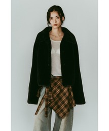 Knuth Marf(Nk[X}[t)point collar fur coat(̑AE^[)