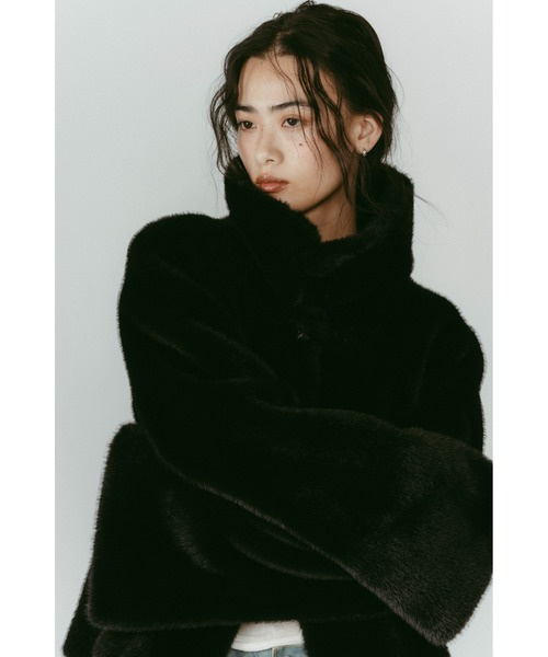 Knuth Marf（クヌースマーフ）の「point collar fur coat（その他アウター・レディース・ブラウン/ブラック・FREE）」の8枚目の写真