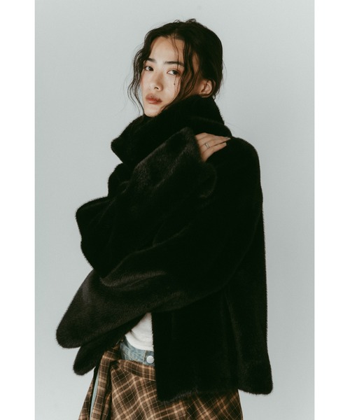 Knuth Marf（クヌースマーフ）の「point collar fur coat（その他アウター・レディース・ブラウン/ブラック・FREE）」の9枚目の写真