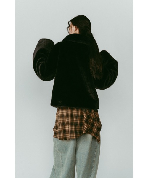 Knuth Marf（クヌースマーフ）の「point collar fur coat（その他アウター・レディース・ブラウン/ブラック・FREE）」の13枚目の写真