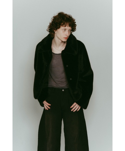 point collar fur coat（その他アウター）｜Knuth Marf