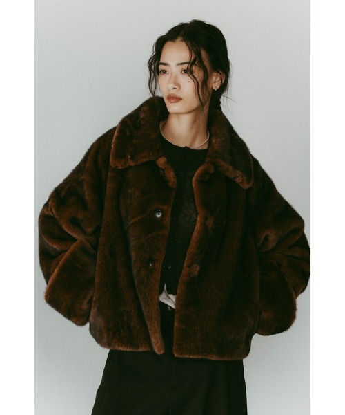 Knuth Marf（クヌースマーフ）の「point collar fur coat（その他アウター・レディース・ブラウン/ブラック・FREE）」の17枚目の写真