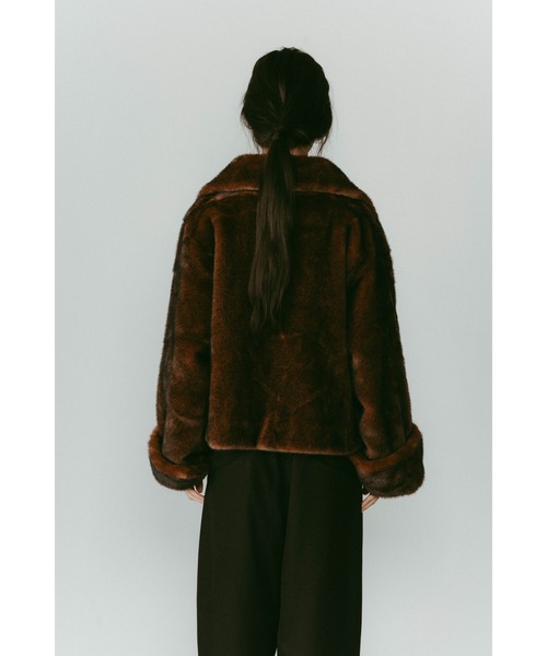 point collar fur coat（その他アウター）｜Knuth Marf