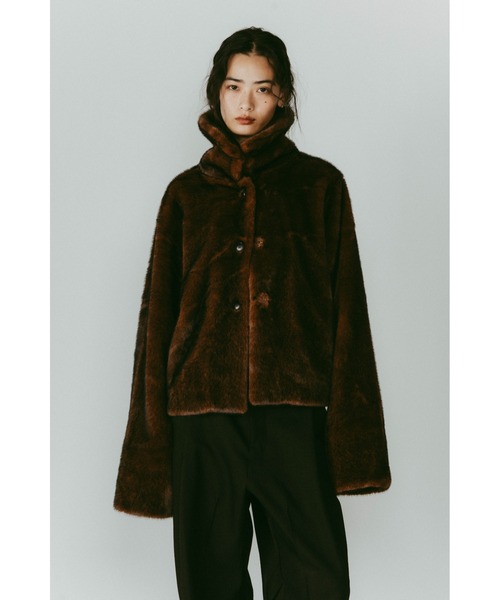 Knuth Marf（クヌースマーフ）の「point collar fur coat（その他アウター・レディース・ブラウン/ブラック・FREE）」の22枚目の写真