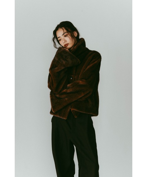 point collar fur coat（その他アウター）｜Knuth Marf