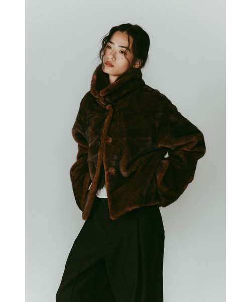 Knuth Marf（クヌースマーフ）の「point collar fur coat（その他アウター・レディース・ブラウン/ブラック・FREE）」の21枚目の写真