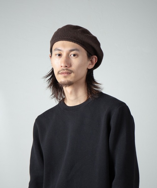 RACAL（ラカル）の「Soft Wool Knit Beret Tam / ソフトウールニットタムベレー（ニットキャップ/ビーニー・メンズ・ネイビー/ブラック/グレー/オフホワイト/ブラウン・FREE）」の5枚目の写真